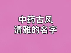 中药古风清雅的名字：白芷/泽兰/辛夷/菘蓝