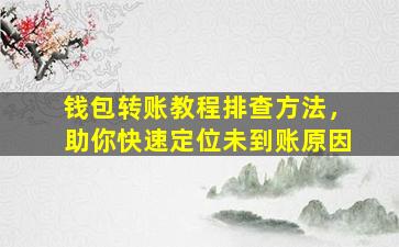钱包转账教程排查方法，助你快速定位未到账原因